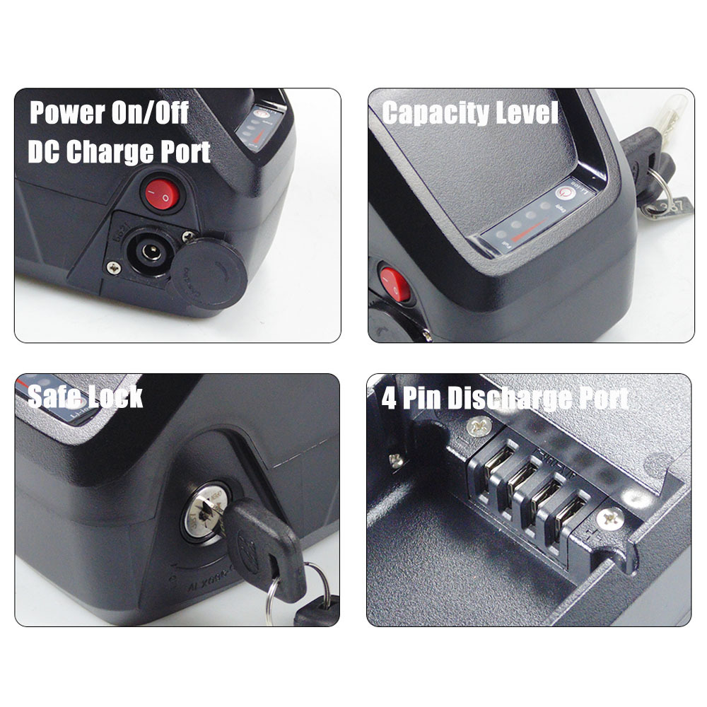 ALX-097 Lithium-Ion Battery - 48V 15ah for E-bikes