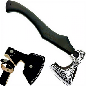 Hache Ragnar, Hache Ragnar Lodbrok, Hache Viking, Hache Nordique, Hache de Combat, Hachette de Camping, Manche en Bois Gravé Personnalisé, Objet de Collection Viking - Product Image 1