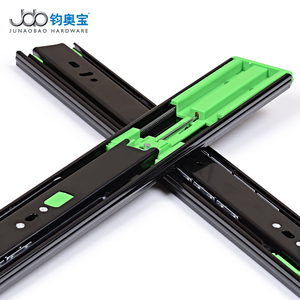 Correderas para Cajones de Cocina JOB, de Alta Resistencia, con Rodamientos de Bolas, Cierre Suave, Extensión Total, Zincadas, de Montaje Lateral, Plegables en 3 Secciones - Product Image 3