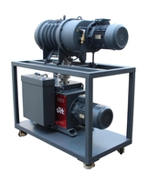 Système de pompe à vide rotative à palettes à basse pression DLT.2V275+LC2600 20HP OEM pour l'usinage industriel