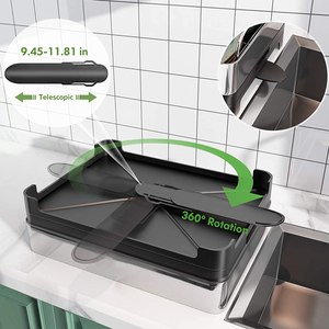 Vendita calda utensili per la conservazione in alluminio piatto 2 livelli cucina in metallo 304 acciaio inossidabile scaffale per piatti - Product Image 5