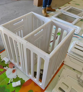 Valla de seguridad para perros Corralito estable para mascotas Fácil de instalar y quitar Corralito para perros y Corralito para perrera con puerta - Product Image 2