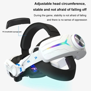 Vente chaude pour <span class=keywords><strong>Meta</strong></span> <span class=keywords><strong>Quest</strong></span> 3 USB Rechargeable effet d'éclairage rvb casque pliable réglable - Product Image 2
