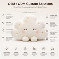 Peluche XDT AI Cloud, super douce, rembourrage en coton PP, matière polyester, taille 11-30 cm, unisexe, tous âges, décoration de fête et de maison, cadeau