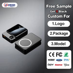 Batterie externe à affichage numérique OEM, charge rapide, Powerbank 10000Mah 5000Mah, mini batterie externe magnétique sans fil pour téléphone - Product Image 3