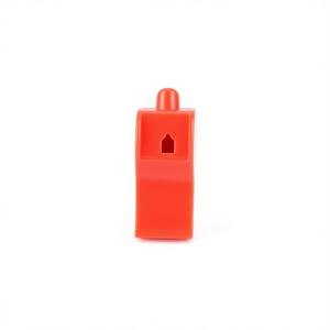 HB Sport Plastic Coreless Whistle <b>Red</b> With <b>Lanyard</b> For Sports And Training Use - Product Image 1