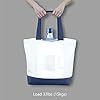 Cotton <strong>Canvas</strong> <strong>Tote</strong> Bag Reusable Grocery Shopping Cloth Bag Fashionable Two-Tone <strong>Totes</strong> for Crafts DIY Your Creative Designs - Product Image 6