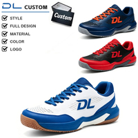 Chaussures de badminton d'intérieur professionnelles unisexes personnalisées OEM, respirantes, antidérapantes, à lacets, amortissantes