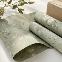 Papier d'emballage alimentaire couché de style rouleau, imperméable et recyclable, pour fleurs, avec logo personnalisé, idéal pour les cadeaux de Noël - Vente en gros de haute qualité