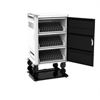 Chariot multi-ordinateurs 42 ports de haute qualité en acier laminé à froid de calibre 18 pour casier de charge d'équipement éducatif
