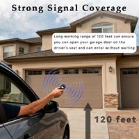 Télécommande de porte de garage avec clip de fixation pour pare-soleil, 310 MHz, 8 commutateurs DIP, transmetteur d'ouverture de portail compatible avec les modèles DTA DTD DTC DNT00002A