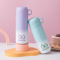 Thermos en acier inoxydable 316, tasse mignonne, compacte, portable, bouteille d'eau élégante et à boire directement pour les étudiantes