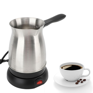 เครื่องชงกาแฟไฟฟ้าแบบพกพา สแตนเลส ขนาด 500 มล. พร้อมแผ่นทำความร้อนเร็ว 600 วัตต์ สำหรับใช้ในบ้านและโรงแรม - Product Image 1