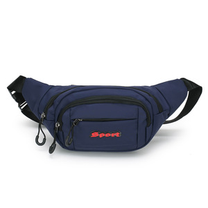 Sac banane pour homme Baigou, en tissu Oxford imperméable, avec poche zippée, pour le cyclisme en plein air, les loisirs, les voyages, couleur unie - Product Image 1