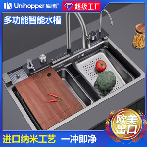 อ่างล้างจานแบบฝังใต้เคาน์เตอร์ Flying Rain Thickened Waterfall Sink ผลิตจากสแตนเลส 304 ผิวปัดเงา แบบอ่างเดี่ยว - Product Image 5