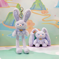 Nouveauté : Porte-clés poupée lapin en peluche amusant de style chinois, avec oreilles mobiles, pendentif de sac créatif, Fournisseur