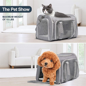 Manufacturer Wholesale Portable Outdoor Dog Bag <b>Carrier</b> Breathable Polyester with Zipper Closure - Product Image 2