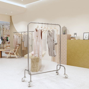 Roupas <span class=keywords><strong>Display</strong></span> Stand Personalizado durável vestuário portátil piso pano <span class=keywords><strong>Display</strong></span> Racks para lojas <span class=keywords><strong>Display</strong></span> Racks para roupas - Product Image 2