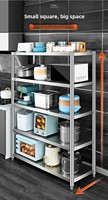 Étagère de rangement multi-niveaux moderne et minimaliste en acier inoxydable 304, à poser au sol ou à suspendre au-dessus de la porte, pour four à micro-ondes