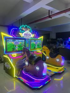 Machine de jeu d'arcade de course de chevaux pour 2 joueurs, simulateur d'équitation interactif à monnayeur pour parc d'attractions - Product Image 3