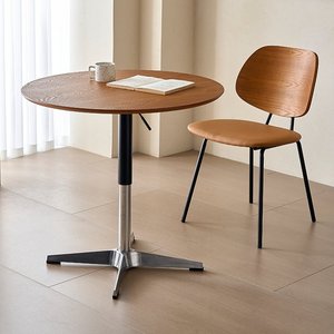 <span class=keywords><strong>Mesa</strong></span> de <span class=keywords><strong>Madera</strong></span> <span class=keywords><strong>Maciza</strong></span> de Estilo Vintage con Altura Ajustable, Adecuada para <span class=keywords><strong>Comedor</strong></span>, Negociaciones Comerciales, Uso en Balcón, <span class=keywords><strong>Mesa</strong></span> Retro de Diseño - Product Image 2