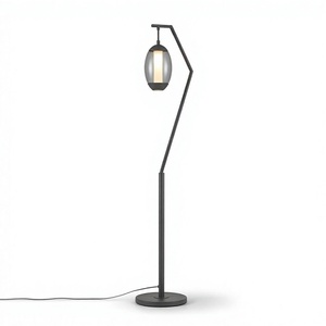Lámpara de Pie Minimalista de Metal con Pantalla de Vidrio, Base LED, Luz LED Blanca Cálida de 2700K, Uso Residencial, Lumetal Vietnam - Product Image 1