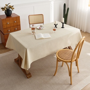 Colore solido personalizzabile tessuto poliestere/cotone antiolio moderno lusso decorativo quadrato Diai marca tovaglia Hotel uso - Product Image 5