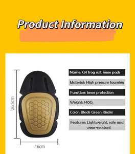 Genouillères ergonomiques respirantes à coque rigide, adaptées aux uniformes, pour les longues heures de travail, protection des genoux - Product Image 5