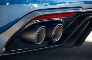 Alerón trasero de fibra de carbono para Ford Mustang, difusor de parachoques trasero con 4 salidas, para Ford Mustang 2015 2016 2017 2018 2019 - Product Image 6