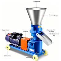 Machine à granulés d'aliments pour volailles 1500-2000 kg/h, petite machine de traitement des aliments pour volailles, machine automatique d'alimentation du bétail