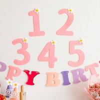 Feutre personnalisé Couleur Produits Décoration Feutre Fanions Feutre Drapeau Triangle Joyeux Anniversaire Drapeaux Feutre Décoration De Noël