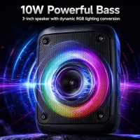 Desain Portabel Genggam Outdoor Baterai 1500mAH Senter Mini Portabel Speaker Nirkabel Bluetooth