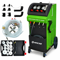 Boscar WCS-6800 Sistema de Refrigeración de Frenos 2 en 1, Cambiador de Fluido de Radiador, CA 220-240V, Tanque de 20L*2, Potencia de 150W, Manómetro de Presión de 0-2Mpa, 1.8m