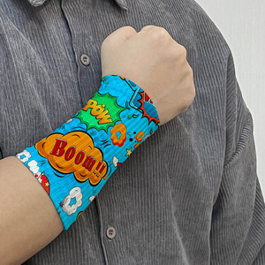 Bandeau <span class=keywords><strong>d</strong></span>'<span class=keywords><strong>haltérophilie</strong></span> bleu personnalisé avec impression numérique à 360 - Product Image 4