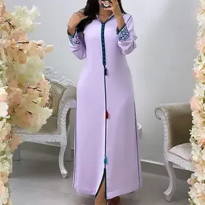 2022 Турецкая мусульманская одежда макси платье высокий тюбик дизайн абайя для женщин оптовая продажа Пакистанская белая Мягкая Этническая Одежда большого размера
