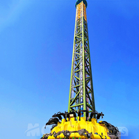 Manège Drop Tower Ride, chute libre de 23 m, pour parc d'attractions, attraction de fête foraine, équipement d'attraction certifié