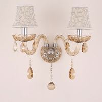 Applique murale LED moderne pour hôtels, chambres d'hôtes, verre de haute qualité, tissu, prix économique, luminaires muraux pour la cuisine