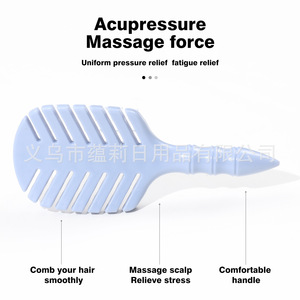 Peigne à cheveux portable mini, grand peigne de massage en plastique pour usage domestique - Product Image 2