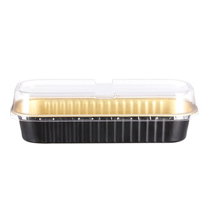 Molde para hornear cupcakes de 200 ml, apto para microondas, desechable, de aluminio, colorido, con tapas, para hornear pan y mini panecillos. - Product Image 4