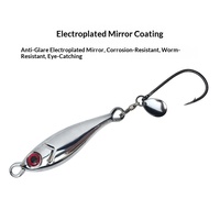 Leurre de pêche en alliage de zinc en forme de dauphin, électroplaqué, pour lancer longue distance, petit jig métallique à coulée rapide pour la pêche en mer depuis le rivage