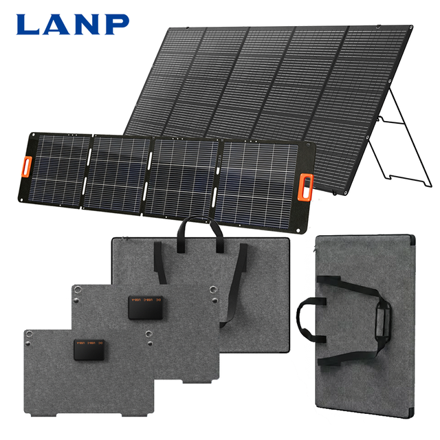 34W - 500W Outdoor Portable Foldable ETFE Camping IP67 Waterproof Powerful Monocrystalline Solar Panel for RV Power Station