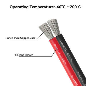 औद्योगिक आरसी मॉडल नई ऊर्जा लिथियम बैटरी के लिए लाल-काले समानांतर तार बिजली केबल डीसी 600 वी 200 और - Product Image 2