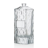 Bouteille de parfum en verre transparent gaufré à base épaisse, OEM ODM, vente en gros, flacon diffuseur de parfum vide haut de gamme, vente chaude