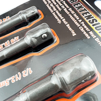 Ensemble de barres d'extension de douilles à tige hexagonale, adaptateur de douille à roulement à billes en acier à haute teneur en carbone pour perceuse à percussion, accessoires pour outils électriques, 3 pièces