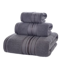 Luxury 3-Piece 100% Cotton Towel Set Bath Towel Hand Towel Washcloth Ultra Soft Highly Absorbent Thick Plush Bathroom Gift Set