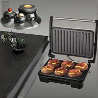 Plancha électrique portable 1000W, grande surface, antiadhésive, barbecue pour steak, poulet, barbecue d'intérieur sans fumée