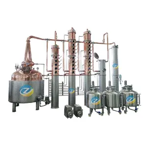 Équipement de distillation multifonction 500L Whisky Rhum Gin Vodka Brandy Spirit Distillateur Équipement pour les ventes de distilleries