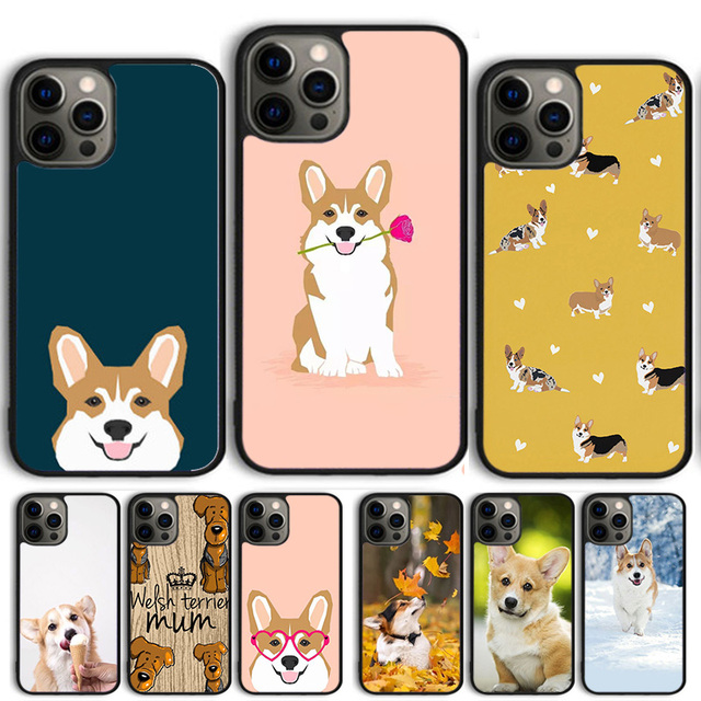Corgi Welsh Corgi Dog Phone Case Cover For iPhone 15 16 14 13 12 Pro Max mini 11 Pro Max XS XR Plus Coque Shell