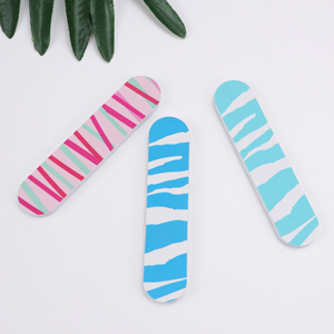 Ziri Factory Wholesale Customized Colorful Printed Sponge Emery Board Professional Mini Nail File 180/240with Logo