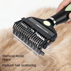 Strumento Manuale 3-in-1 Pieghevole in Plastica <span class=keywords><strong>per</strong></span> Rimozione Peli, Taglia Nodi <span class=keywords><strong>per</strong></span> la Pulizia e la Toelettatura di Cani e Gatti - Product Image 3